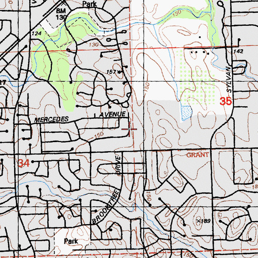 Topographic Map of Citrus Heights City Hall, CA