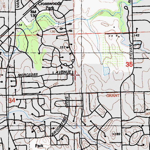 Topographic Map of Citrus Heights Police Department, CA
