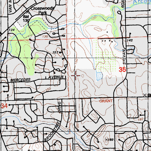 Topographic Map of Citrus Heights Post Office, CA