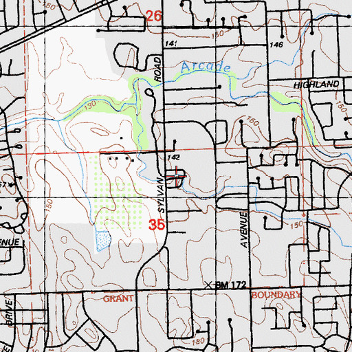 Topographic Map of Creative Frontiers Elementary School, CA