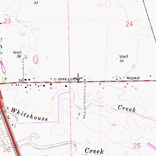 Topographic Map of Cosumnes Community Services District Fire Department Station 76, CA
