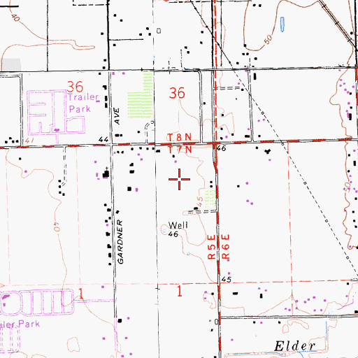 Topographic Map of Florin Post Office, CA