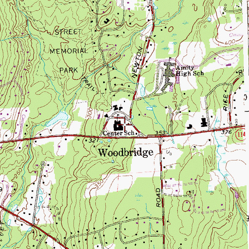Topographic Map of Center School, CT