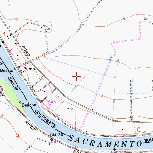 Topographic Map of Matsuyama Elementary School, CA