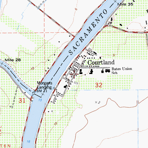 Topographic Map of Mokelumne Continuation High School, CA