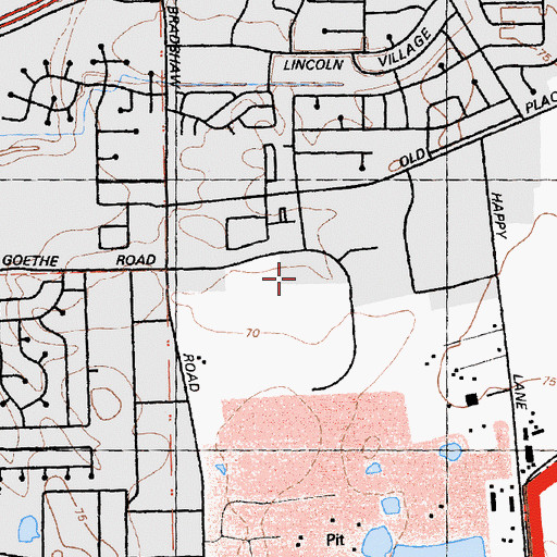 Topographic Map of California National Guard State Headquarters, CA