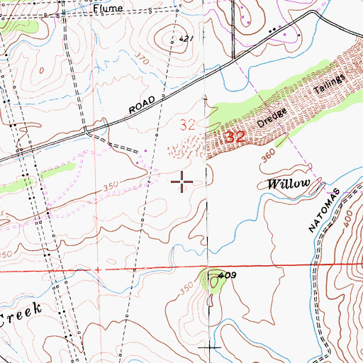 Topographic Map of Oak Chan Elementary School, CA
