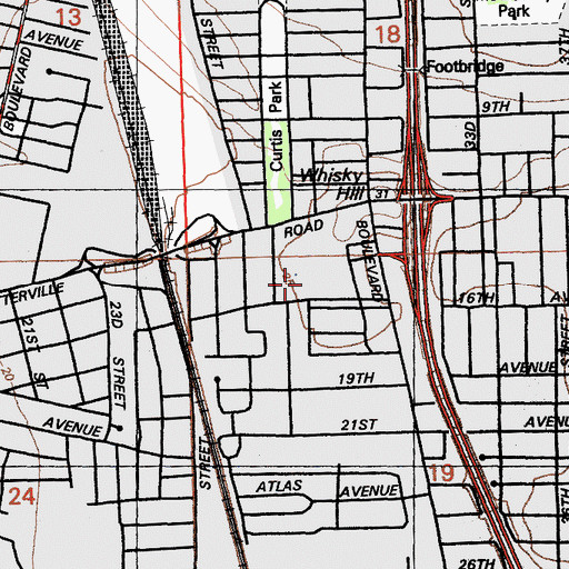 Topographic Map of Pat Anderson Education Center, CA