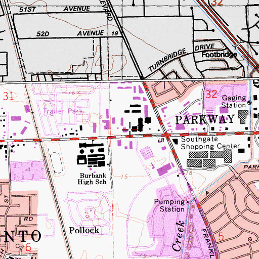 Topographic Map of Reach Learning Academy, CA