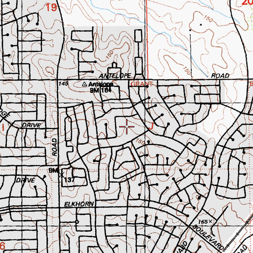 Topographic Map of Ridgepoint Elementary School, CA