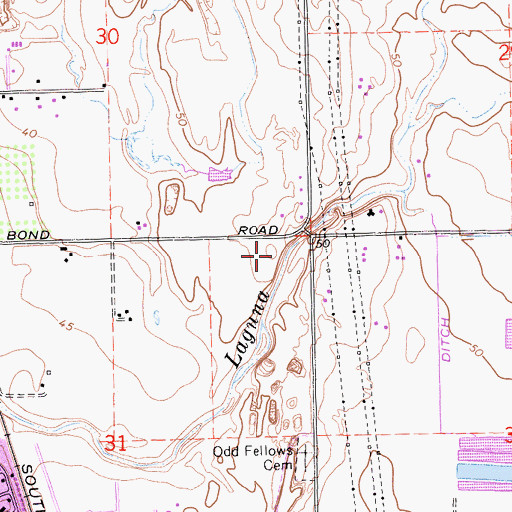 Topographic Map of Sacramento County Sheriff - South Division Stationhouse, CA