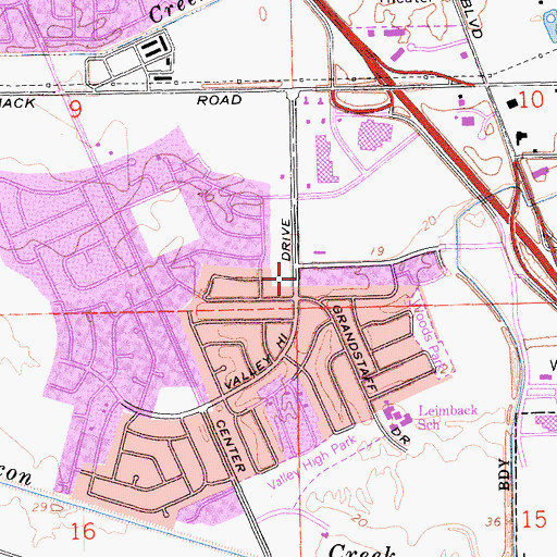 Topographic Map of Sacramento City Fire Department Station 7, CA
