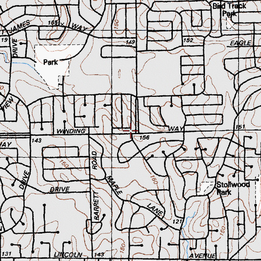 Topographic Map of Sacramento Metropolitan Fire District Station 108, CA