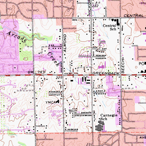 Topographic Map of Sacramento Metropolitan Fire District Station 29, CA