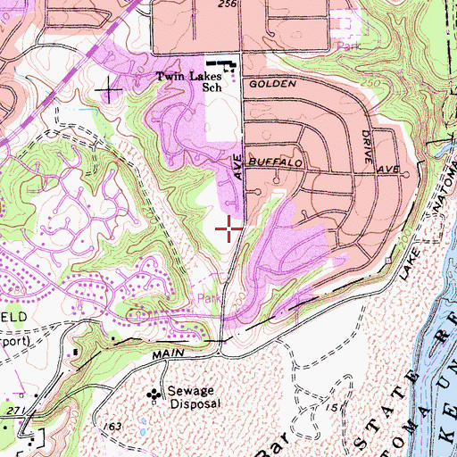 Topographic Map of Sacramento Metropolitan Fire District Station 33, CA