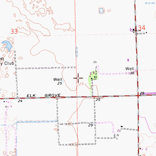 Topographic Map of Saint Elizabeth Ann Seton Catholic School, CA