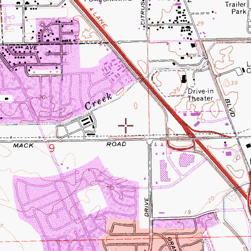 Topographic Map of Valley Hi - North Laguna Library, CA