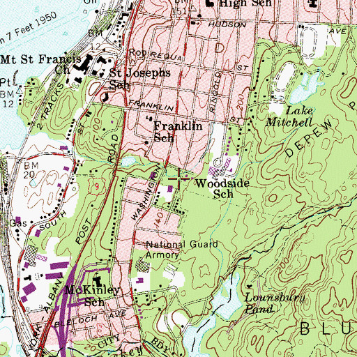 Topographic Map of Peekskill Fire Department Centennial Hose, NY