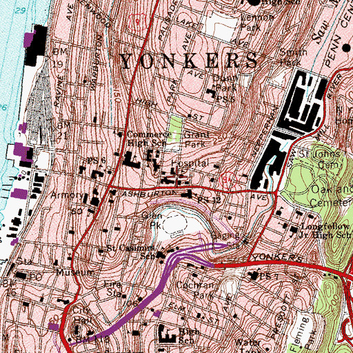 Topographic Map of Park Care Pavilion, NY