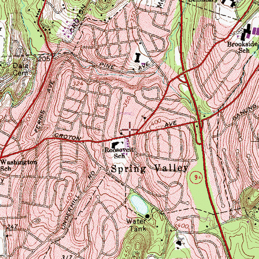Topographic Map of Ossining Gospel Assembly Church, NY