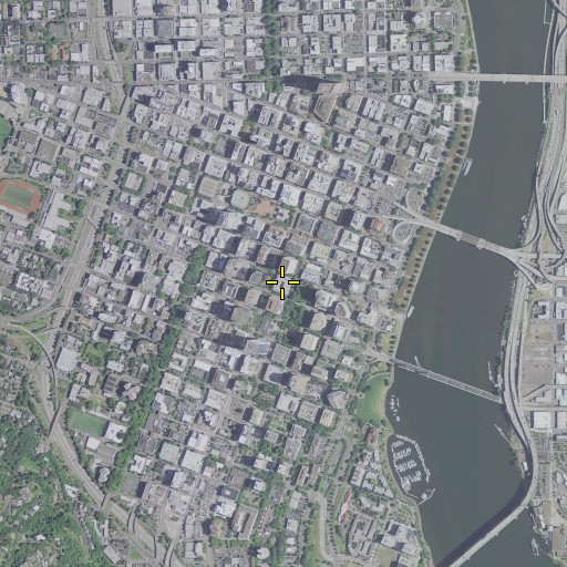 Aerial/Satellite Image of Multnomah County Courthouse, OR
