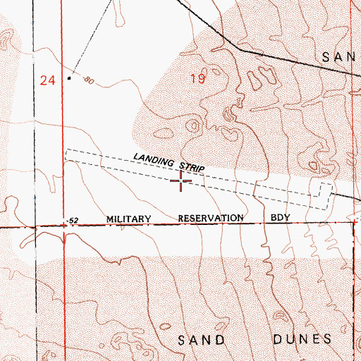 Topographic Map of Naval Auxiliary Air Station Salton Sea (historical), CA