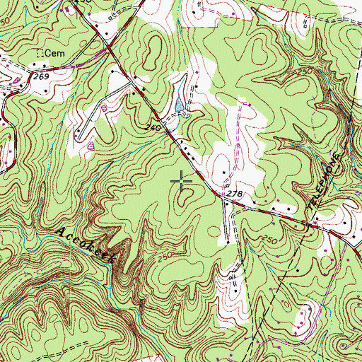 Topographic Map of Colonial Forge High School, VA