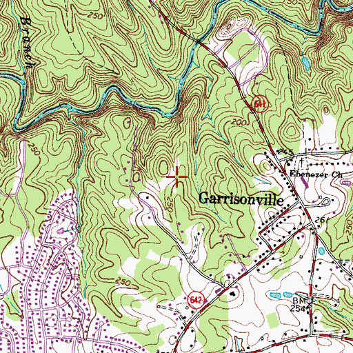 Topographic Map of Kate Waller Barrett Elementary School, VA