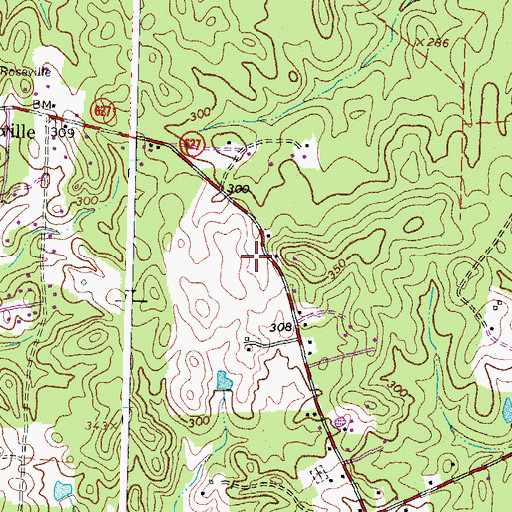 Topographic Map of Margaret Brent Elementary School, VA