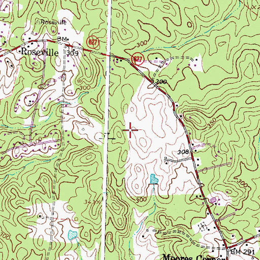 Topographic Map of Mountain View High School, VA