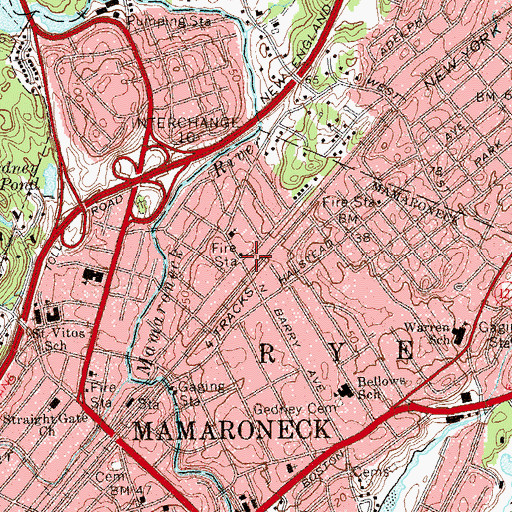 Topographic Map of Columbia Engine and Hose Company 2, NY