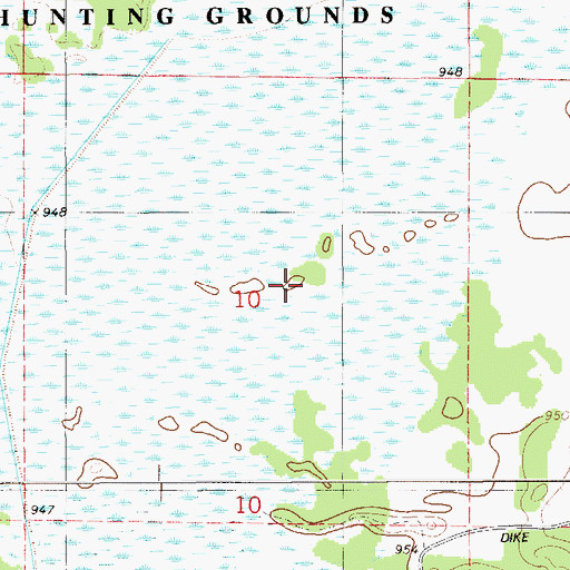 Topographic Map of Reed Lake Meadow State Natural Area, WI