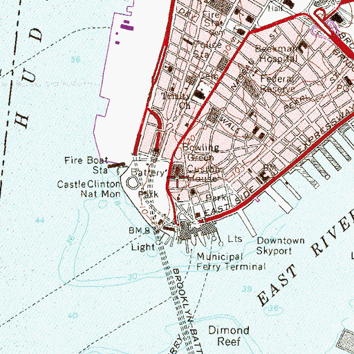 Topographic Map of Fort George (historical), NY