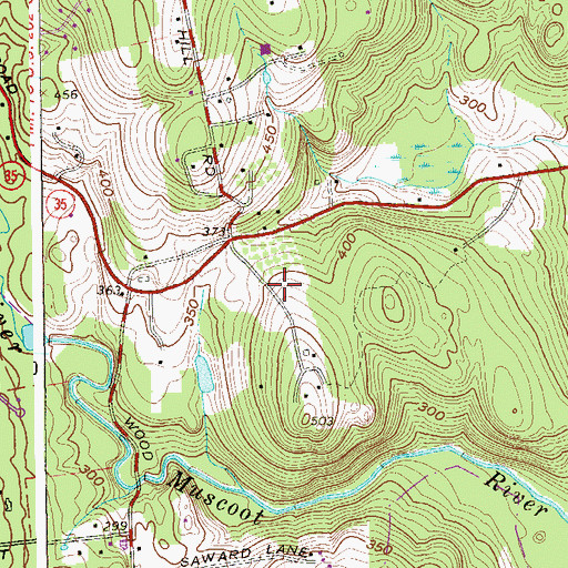 Topographic Map of Lasdon Park, NY