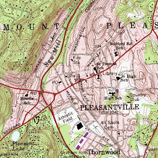 Topographic Map of Holy Innocents Roman Catholic Church, NY