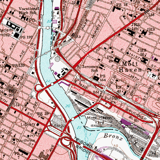 Topographic Map of Apex School of Criminology, NY