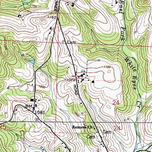 Topographic Map of Holly Post Office (historical), OH