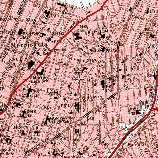 Topographic Map of J A Steltz Square, NY