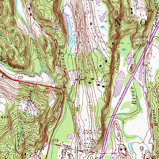 Topographic Map of A L Ehrmann Park and Recreation Center, NY