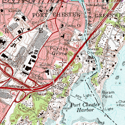 Topographic Map of Edgewood Park, NY