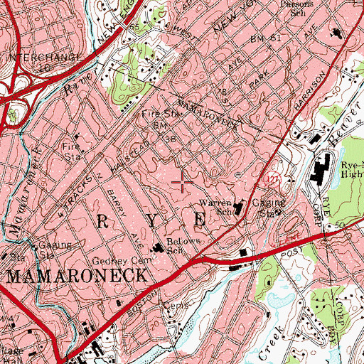 Topographic Map of Florence Street Park, NY