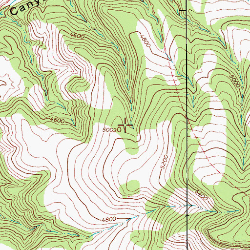 Topographic Map of Bronson Tank, AZ