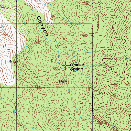 Topographic Map of Granite Spring, AZ