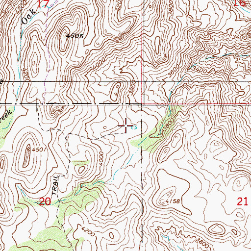 Topographic Map of Lower EK tank, AZ