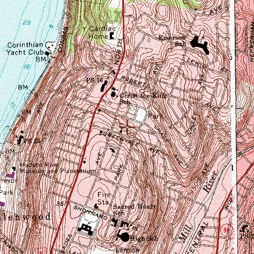 Topographic Map of Bethany Chapel, NY