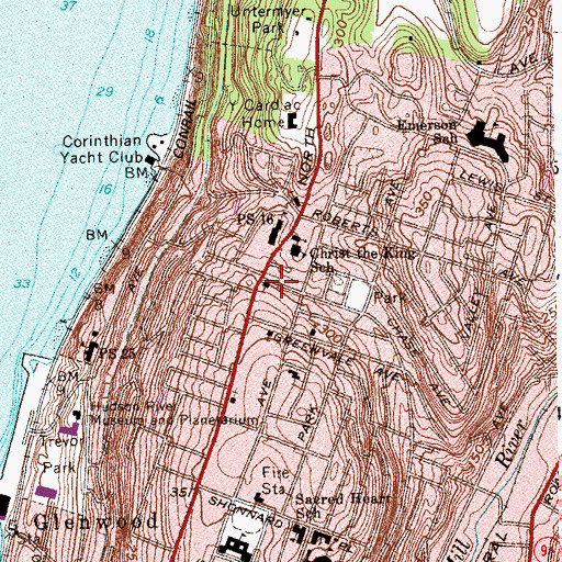 Topographic Map of Calvary Center, NY