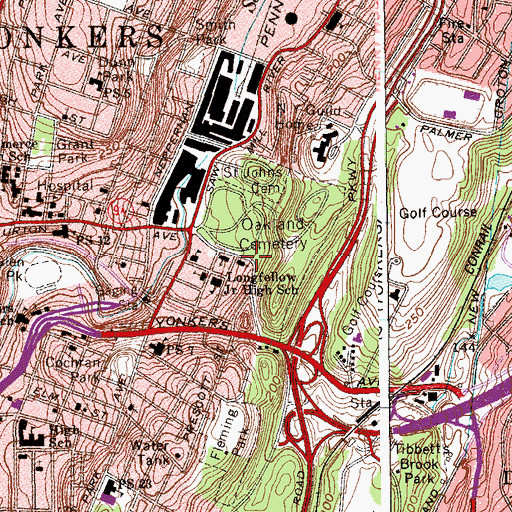 Topographic Map of Holy Trinity Lutheran Church, NY
