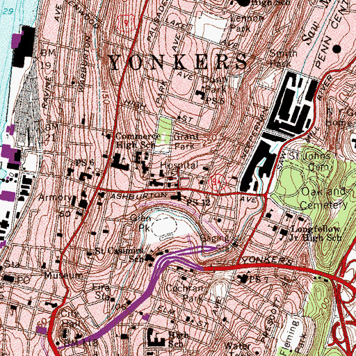 Topographic Map of Saint Joseph's Church, NY