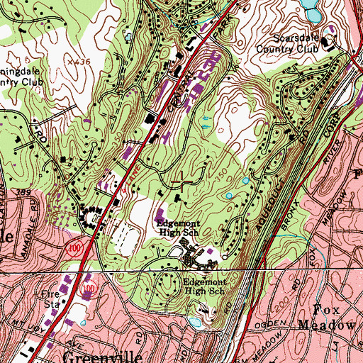Topographic Map of Greenburgh Nature Center, NY