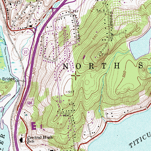 Topographic Map of Joe Bohrdrum Field Park, NY